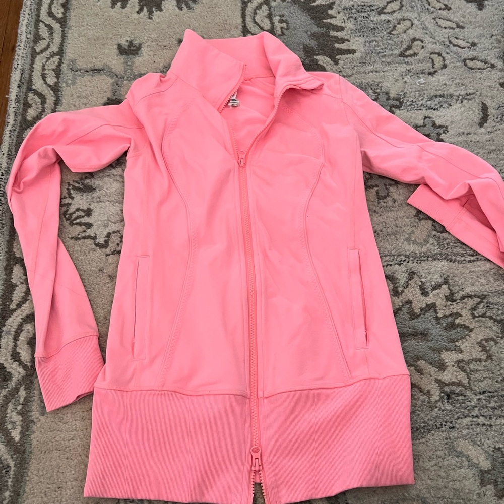 Bright coral Lulu jacket sz 6 - Picture 3 of 3